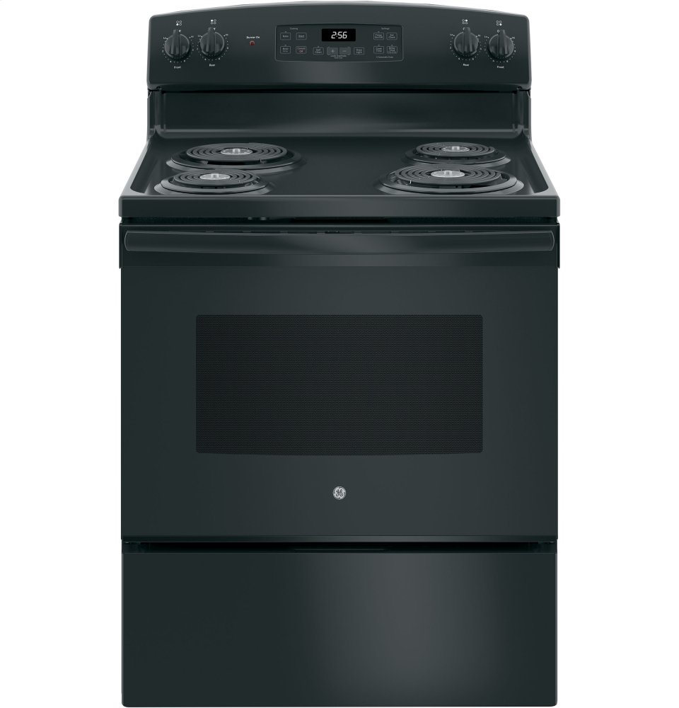 GE Appliances JB256DMBB, Coil Top, Black