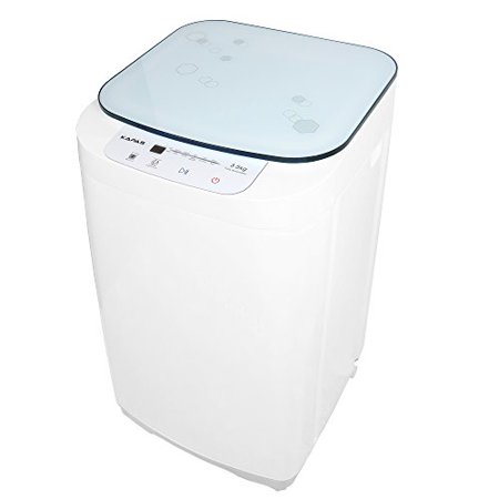 Compact Washing Machine, KAPAS Fully Automatic 2-in-1 Washer & Dryer Machine with 8 lbs Capacity Top Load Tub