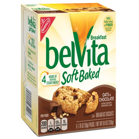 belVita Soft Baked Oats & Chocolate Breakfast Biscuits, 8.8 Oz ...