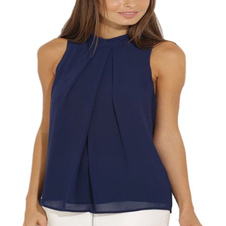 - OUMY Women Sleeveless Chiffon Blouse Tops Shirts