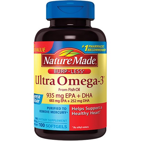 Nature Made Ultra Omega-3 Fish Oil 1400 mg (Best Fish Oil For Hair Growth)