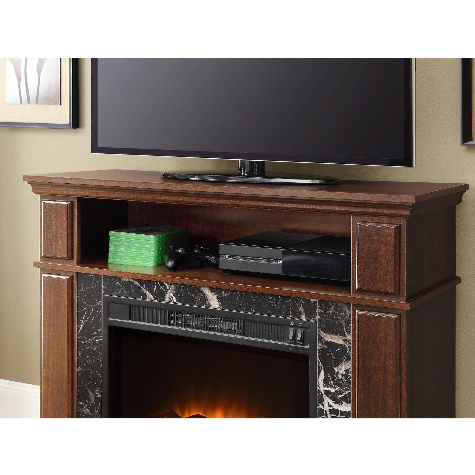 Whalen 41'' Cherry Media Fireplace for TVs up to 50''