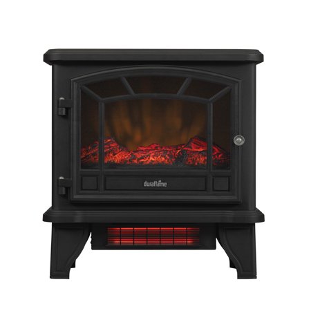 Fireplaces For Wood Burning Stoves - Duraflame Freestanding Infrared Quartz Fireplace Stove, Black