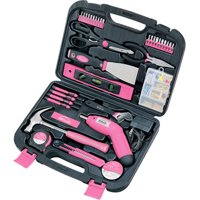 Apollo Tools Precision 135pc Household Tool Set, Pink