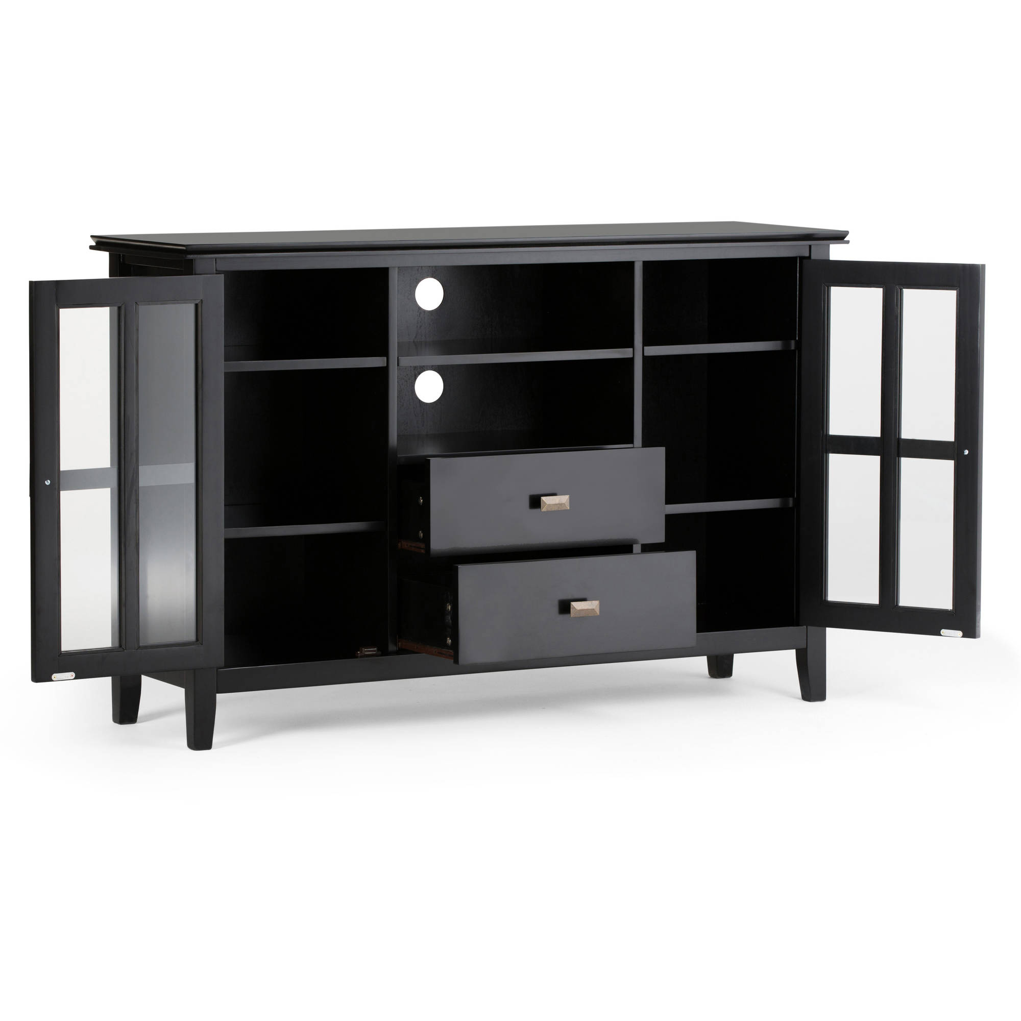 Brooklyn + Max Holden Collection Black TV Media Stand