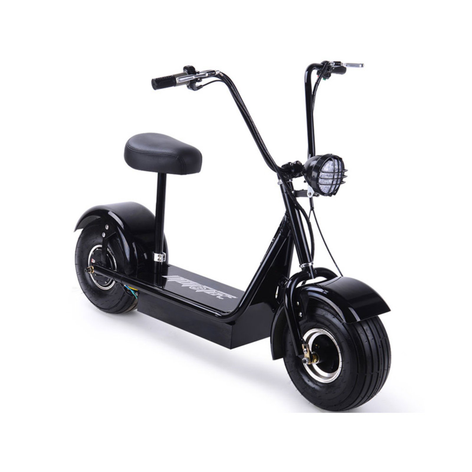 harley style 2 wheel 1200w fat tyre electric single seater scooter