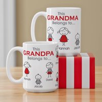 Personalized Family Belonging Coffee Mug, 15 oz