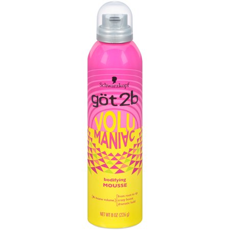 Strawberry Mousse - Got2b Volumaniac Hair Mousse, 8 Ounce
