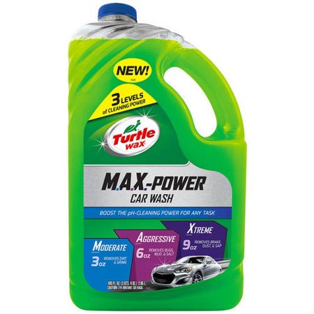 Turtle Wax Max-Power Car Wash, 100 oz (Best Synthetic Polymer Car Wax)