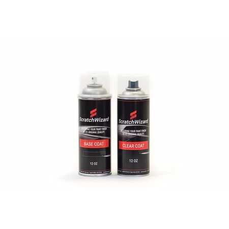 Automotive Spray Paint for Mitsubishi Lancer Evolution U02 (Phantom Black Pearl) Spray Paint + Spray Clear Coat by