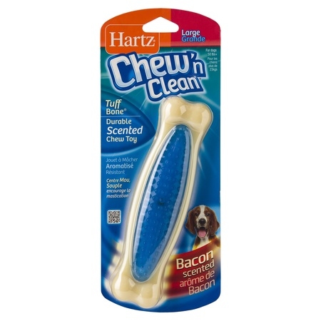 Hartz Chew 'n Clean Nylon Bone-Scented Bacon Flavor Dog Chew (Best Chew Proof Dog Toys)