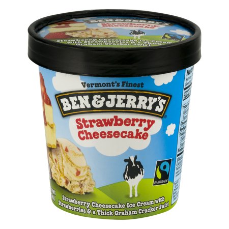 Ben & Jerry's Strawberry Cheesecake Ice Cream, 16 oz - Walmart.com