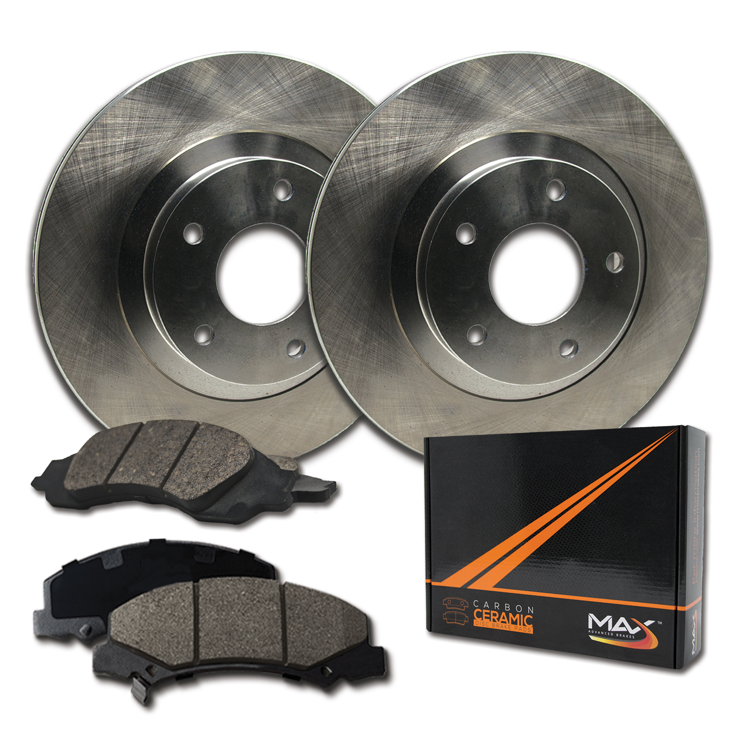 Front Brake Rotors Ceramic Pads for 1992-2000 2001 Toyota Camry 4-Cylinder