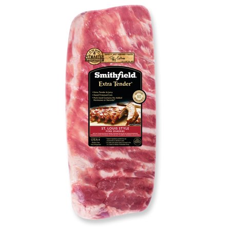 Smithfield Extra Tender Fresh Pork St. Louis Style Ribs, 2.1-5.1 lb ...