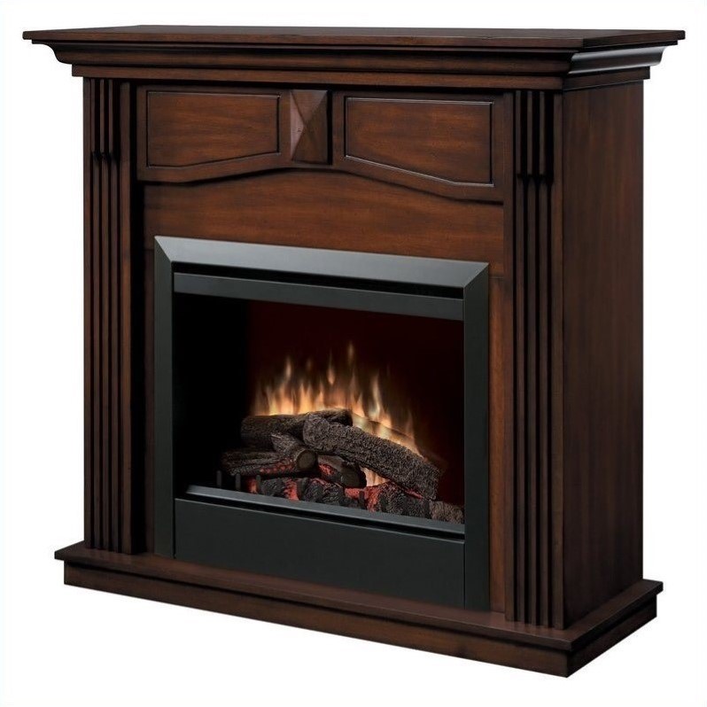 Dimplex Holbrook Free Standing Electric Fireplace in Burnished Walnut