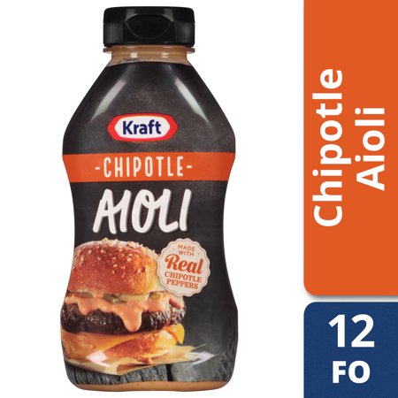 (3 Pack) Kraft Mayo Chipotle Aioli, 12 Fl Oz