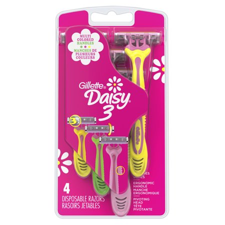 - Gillette Daisy 3 Women's Disposable Razors - 4 Pack
