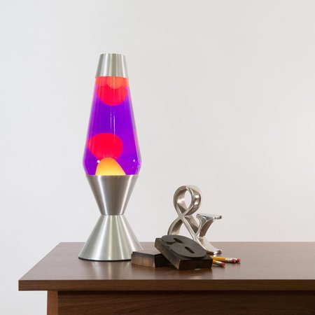 Lava® the Original 16.3-Inch Premier Lamp, Yellow Wax in Purple