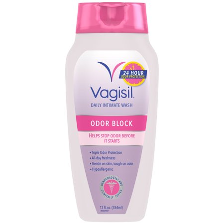 Vagisil Odor Block Daily Intimate Vaginal Wash, For 24 Hour Odor Protection, 12 Fluid Ounce