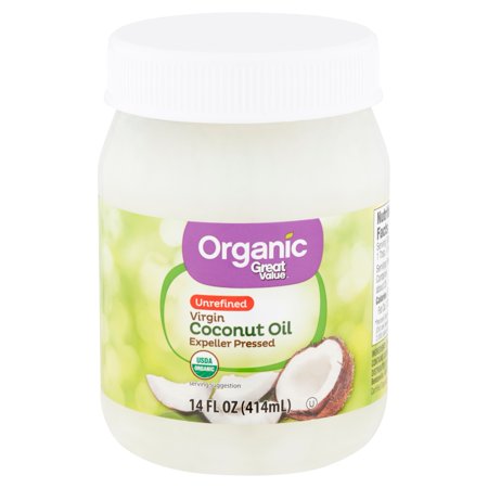 Great Value Organic Unrefined Virgin Coconut Oil, 14 fl (Best Extra Virgin Coconut Oil)