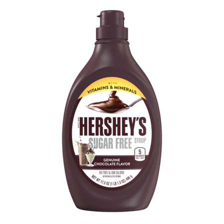 (2 Pack) Hershey's, Sugar Free Milk Chocolate Syrup, 17.5