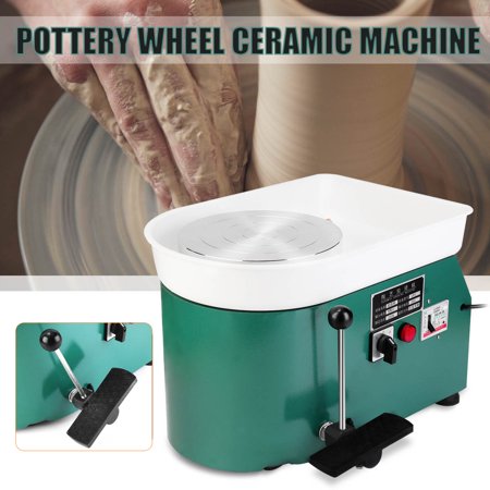 Usa Pottery Green USA 110V 25CM Electric Hand & Foot Pottery Wheel Machine Ceramic Work Clay Craft-14