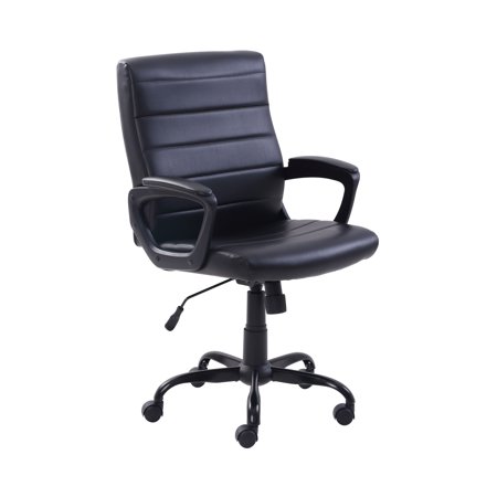 Mainstays Bonded Leather Mid-Back Manager's Office Chair, Adjustable