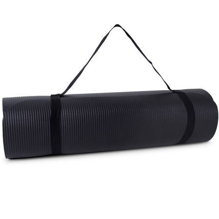 Tone Fitness High Density Yoga Exercise Mat with Carry (Best Exercise Mat For Sit Ups)