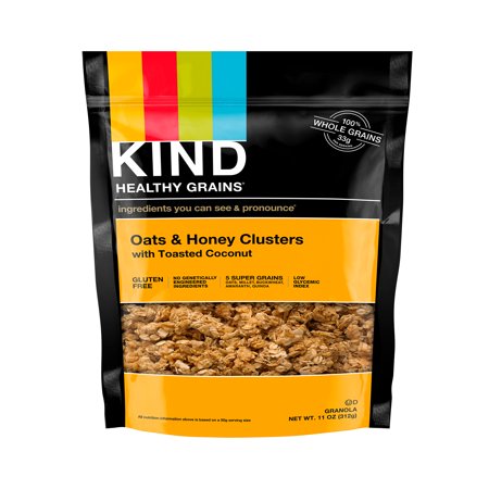 KIND Gluten Free Breakfast Granola, Oats, Honey & Toasted Coconut,11