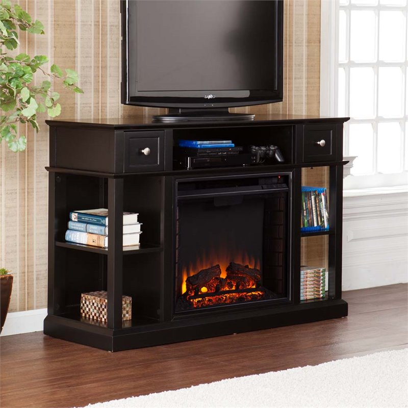 Southern Barrington Media Fireplace, Black - Box 1 of 2