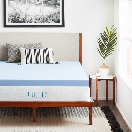 Lucid Plush Gel Infused Memory Foam Mattress (Best Bed Toppers 2019)