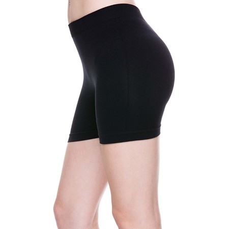 Women Basic Seamless Bike Shorts Stretch Legging Solid Color Tight (Best Workout Shorts For Guys)