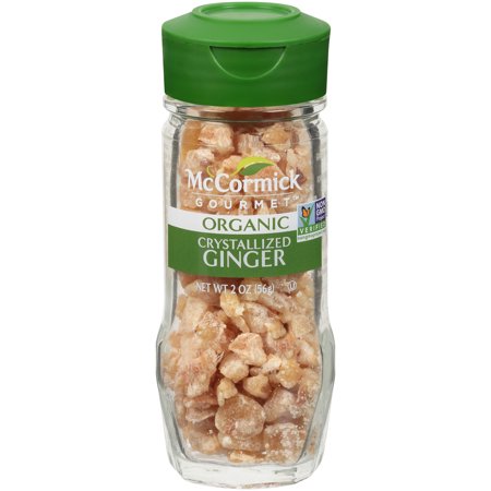 Chocolate Crystallized Ginger - McCormick Gourmet Organic Crystallized Ginger, 2 oz