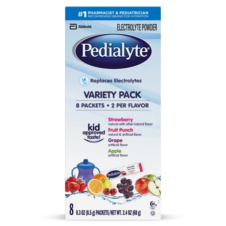Pedialyte Electrolyte Powder, Electrolyte Drink, Variety Pack, Powder Sticks, 0.3 oz (Pack of