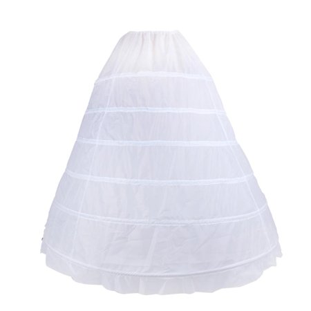 White Crinoline Underskirt Yosoo 6-hoop Hoops Petticoat White Bridal Crinoline Petticoats Slips Underskirt,6-hoop Hoops Petticoat White Bridal Crinoline Petticoats Slips Underskirt ()