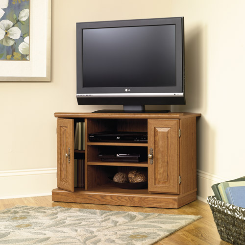 Sauder Orchard Hills Carolina Oak Corner TV Stand, for TVs up to 35''