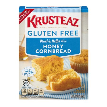 Krusteaz Gluten Free Honey Cornbread Mix, 15 Oz Box - Walmart.com