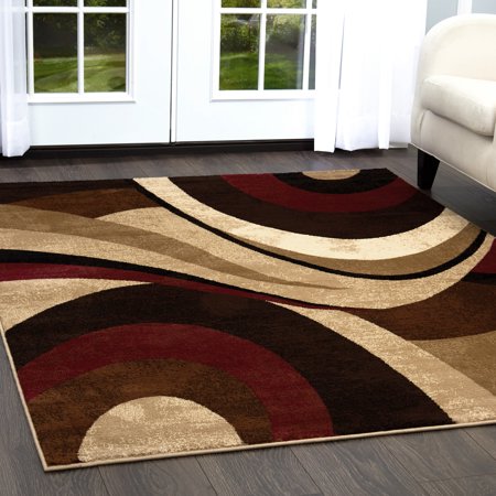 Home Dynamix Tribeca Collection Contemporary Swirl Area Rug - Walmart.com