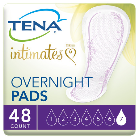 Tena Incontinence Pads, Overnight, 48 Ct (Best Incontinence Pads For Women)