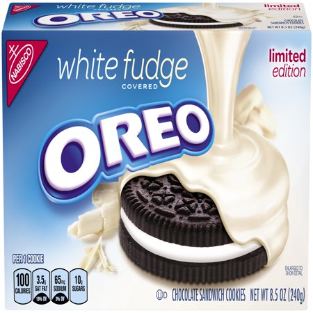 oreo fudge cookies covered chocolate sandwich oz walmart