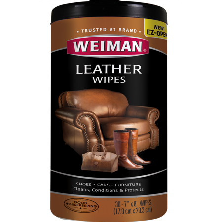 Weiman Leather Wipes - Non Toxic Clean Condition UV Protection Help ...