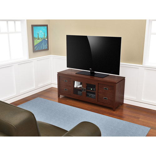 Tenley TV Stand, For TV's Up to 70'', Wood, Rich Cherry