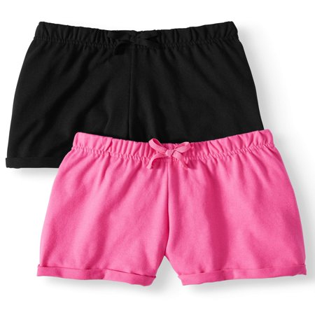 Wonder Nation Casual Knit Shorts, 2-pack (Little Girls & Big (Wonder Girls Wonder Best)