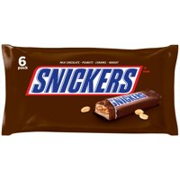 Snickers Full Size Chocolate Candy Bars, 1.86 Oz., 6 Count