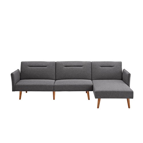 DHP Brent Futon Sectional, Multiple Colors