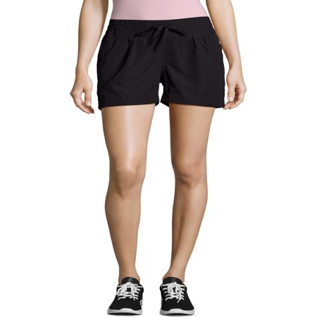 - Hanes Sport Women's Performance Pleated Woven Shorts