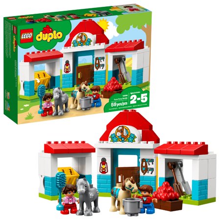 - LEGO DUPLO Town Farm Pony Stable 10868 (59 Pieces)