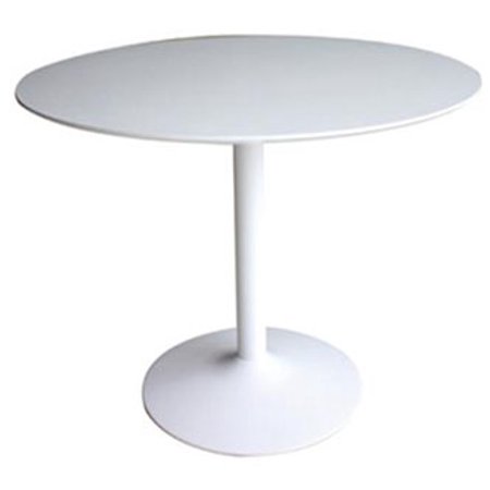 Coaster Company Lowry Mid Century Modern Round Dining Table White Coaster Company Lowry Mid Century Modern Round Dining Table White
