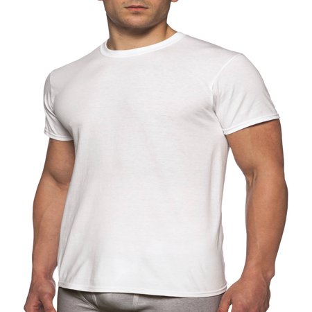 Armani Underwear T-shirt - Gildan Big Mens Short Sleeve Crew White T-Shirt, 5-Pack, Size 2XL
