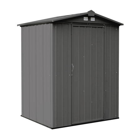 ezee shed steel storage 6 x 5 ft. galvanized low gable